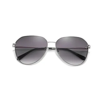 Unisex tandans avyatè metal linèt solèy